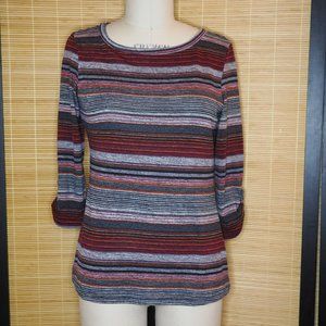 Christopher & Banks striped Women's tee shirt, size S